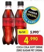 Promo Harga Coca Cola Minuman Soda Zero 390 ml - Superindo
