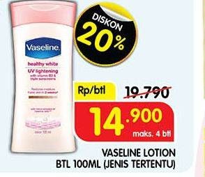 Promo Harga Vaseline Body Lotion 100 ml - Superindo