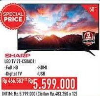 Promo Harga SHARP 2T-C50AD1i Full-HD 50"  - Hypermart