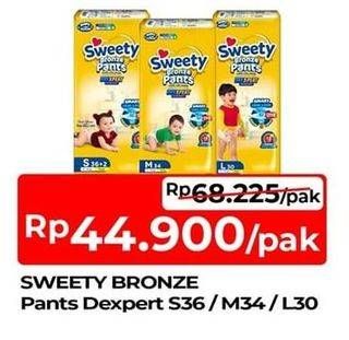 Promo Harga Sweety Bronze Pants Dry X-Pert L30, M34, S36+2 30 pcs - TIP TOP