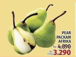 Promo Harga Pear Packham Afrika per 100 gr - LotteMart