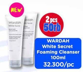 Promo Harga WARDAH White Secret Facial Wash 100 ml - Watsons
