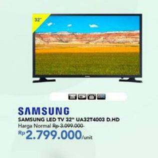 Promo Harga SAMSUNG UA32T4003 | LED TV 32"  - Carrefour