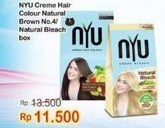Promo Harga NYU Hair Color Nature Natural Brown, Natural Bleach 30 ml - Indomaret