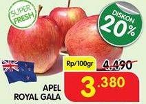 Promo Harga Apel Royal Gala per 100 gr - Superindo