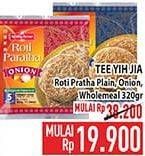 Promo Harga Tee Yih Jia Spring Home Paratha Onion, Wholemeal, Plain 325 gr - Hypermart