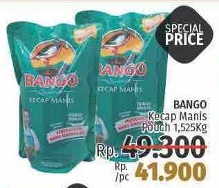 Promo Harga BANGO Kecap Manis 1525 ml - LotteMart