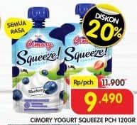 Promo Harga Cimory Squeeze Yogurt All Variants 120 gr - Superindo