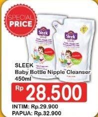 Promo Harga SLEEK Baby Bottle, Nipple and Accessories Cleanser 450 ml - Hypermart