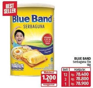Promo Harga Blue Band Margarine Serbaguna 1000 gr - Lotte Grosir