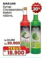 Promo Harga Marjan Syrup Boudoin Cocopandan, Melon 460 ml - Indomaret