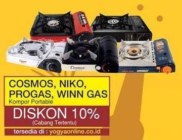 Promo Harga COSMOS Kompor Gas/NIKO Kompor Gas Portable/PROGAS Kompor 1 Tungku Portable/WINN GAS Kompor Portable  - Yogya