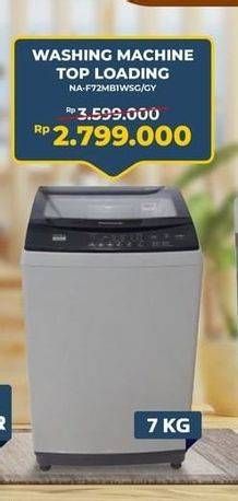 Promo Harga Panasonic NA-F72MB1 Washing Machine 7000 gr - Electronic City