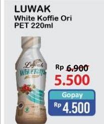 Promo Harga Luwak White Koffie Ready To Drink Original 220 ml - Alfamart