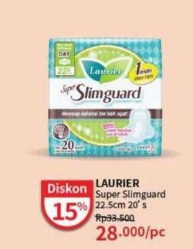 Promo Harga Laurier Super Slimguard Day 22.5 Cm 20 pcs - Guardian