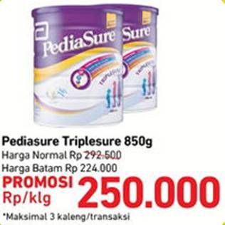 Promo Harga Pediasure Triplesure 850 gr - Indomaret