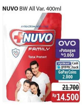 Promo Harga Nuvo Body Wash All Variants 400 ml - Alfamidi