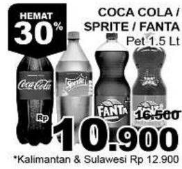 Promo Harga COCA COLA Minuman Soda 1500 ml - Giant