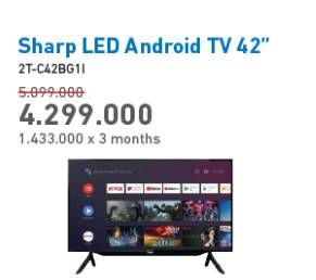 Promo Harga SHARP 2T-C42BG1i | Full HD Android TV 42"  - Electronic City
