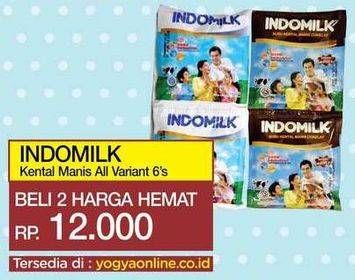 Promo Harga INDOMILK Susu Kental Manis All Variants per 2 bungkus 6 pcs - Yogya