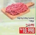 Promo Harga Daging Giling Sapi Spesial per 100 gr - Hypermart