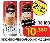 Promo Harga Nescafe Ready to Drink Cappucino 220 ml - Superindo