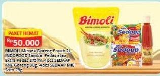 Promo Harga Paket Hemat (Bimoli + Indofood Sambal + Sedaap Mie Goreng + Sedaap Mie Soto)  - Alfamart