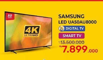 Promo Harga SAMSUNG UA50AU8000 Crystal UHD Smart TV 50  - Yogya
