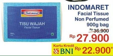 Promo Harga INDOMARET Facial Tissue Non Perfumed 900 gr - Indomaret