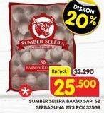 Promo Harga SUMBER SELERA Bakso Sapi SB Serba Guna 25 pcs - Superindo