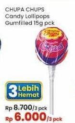 Promo Harga Chupa Chups Lollipop Candy Gumfilled 15 gr - Indomaret