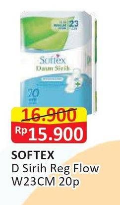 Promo Harga Softex Daun Sirih Wing 23cm 20 pcs - Alfamart