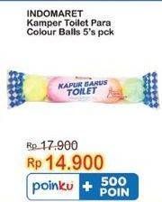 Promo Harga INDOMARET Kamper Toilet Colour Ball 5 pcs - Indomaret