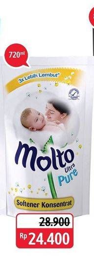 Promo Harga MOLTO Softener Ultra Pure 720 ml - Alfamidi