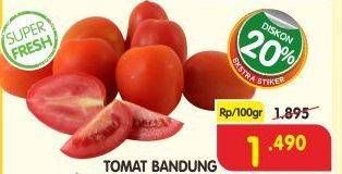 Promo Harga Tomat Bandung per 100 gr - Superindo