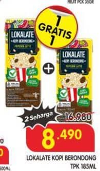 W'dank Lokalate Kopi Ready To Drink 185 ml Diskon 50%, Harga Promo Rp8.490, Harga Normal Rp16.980, Beli 1 Gratis 1