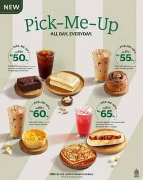 Promo Harga Pick-Me-Up  - Starbucks