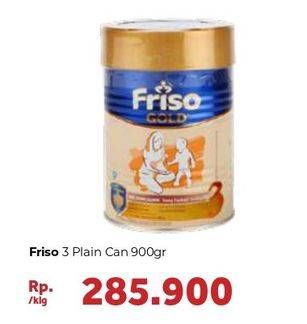 Promo Harga FRISO Gold 3 Susu Pertumbuhan Plain 900 gr - Carrefour