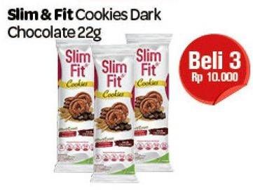 Promo Harga SLIM & FIT Cookies per 3 pcs 22 gr - Carrefour