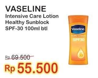 Promo Harga VASELINE Healthy Sun Block SPF 30 100 ml - Indomaret