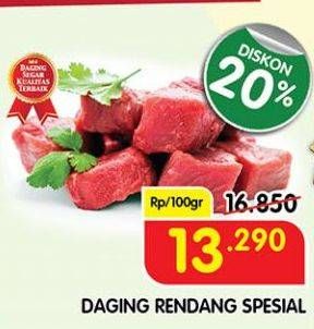 Promo Harga Daging Rendang Sapi per 100 gr - Superindo