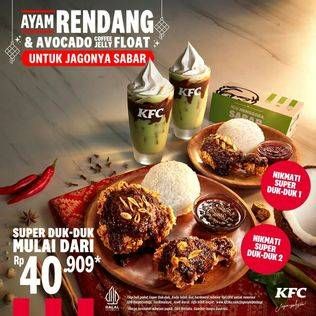 Promo Harga KFC Ayam Rendang & Avocado Coffee Jelly Float  - KFC