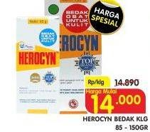 Promo Harga HEROCYN Bedak Obat Kulit 85gr - 150gr  - Superindo