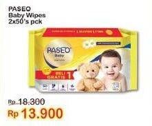 Promo Harga Paseo Baby Wipes per 2 pcs 50 sheet - Indomaret