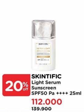 Skintific Ultra Light Serum Sunscreen SPF 50 PA