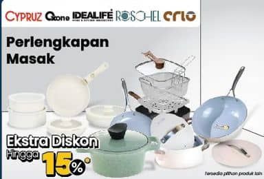 Promo Harga Cypruz/Oxone/Idealife/Roschel/Arlo Perlengkapan Masak  - COURTS