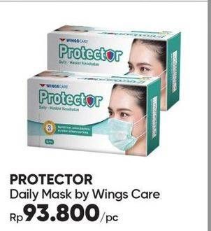 Promo Harga WINGS CARE Protector Daily Masker Kesehatan 50 pcs - Guardian