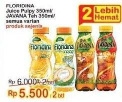 Promo Harga FLORIDINA Juice Pulpy/ JAVANA Teh 350 mL  - Indomaret