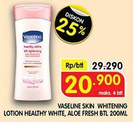Promo Harga VASELINE Body Lotion Aloe Fresh 200 ml - Superindo