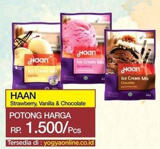 Promo Harga HAAN Ice Cream Mix Strawberry, Vanilla, Chocolate  - Yogya